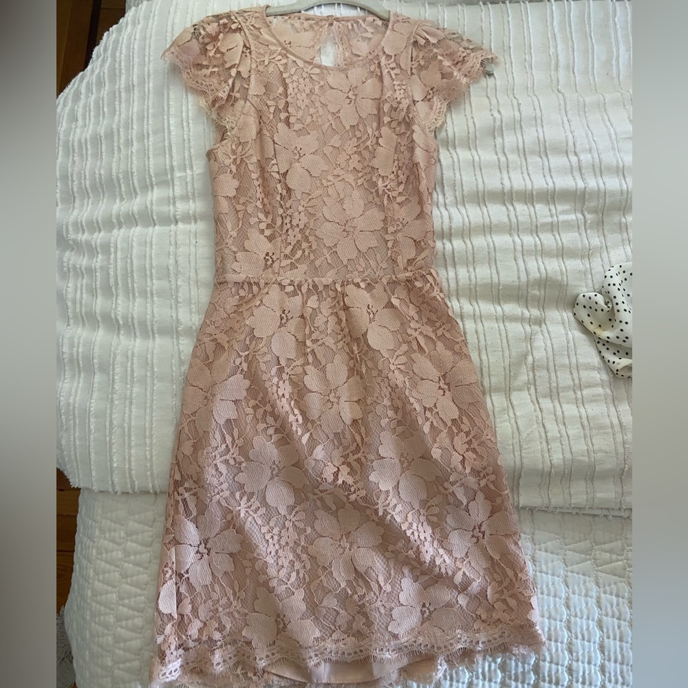BCBG Generation Pink Lace Dress